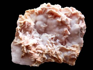 rhodochrosite, quartz