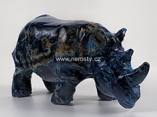 azurit, nosorožec